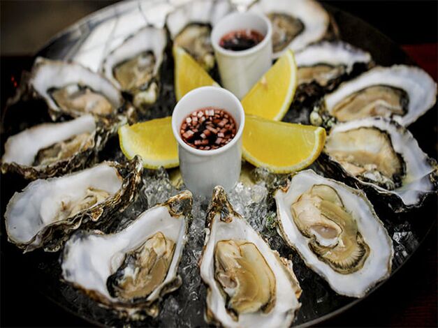 Ang mga talaba usa ka labi ka himsog nga seafood alang sa mga lalaki. 